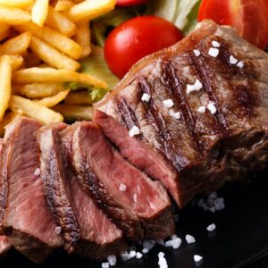 New York steak with french fries