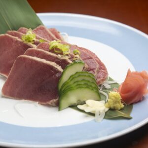 Typical Japanese food Tuna Tataki