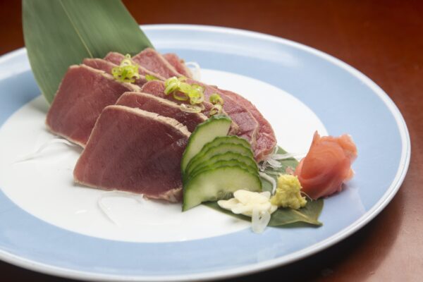 Typical Japanese food Tuna Tataki